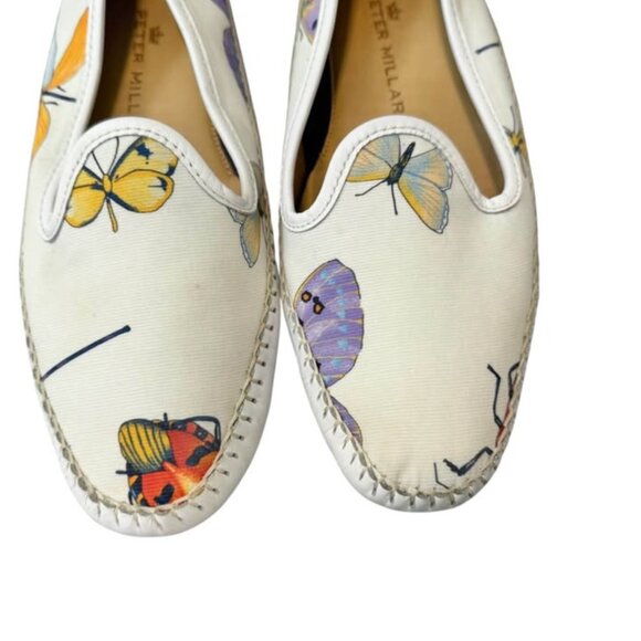 Peter Millar Signature Insetti Butterfly Venetian Loafers Women's size 8.5 - Picture 2 of 9